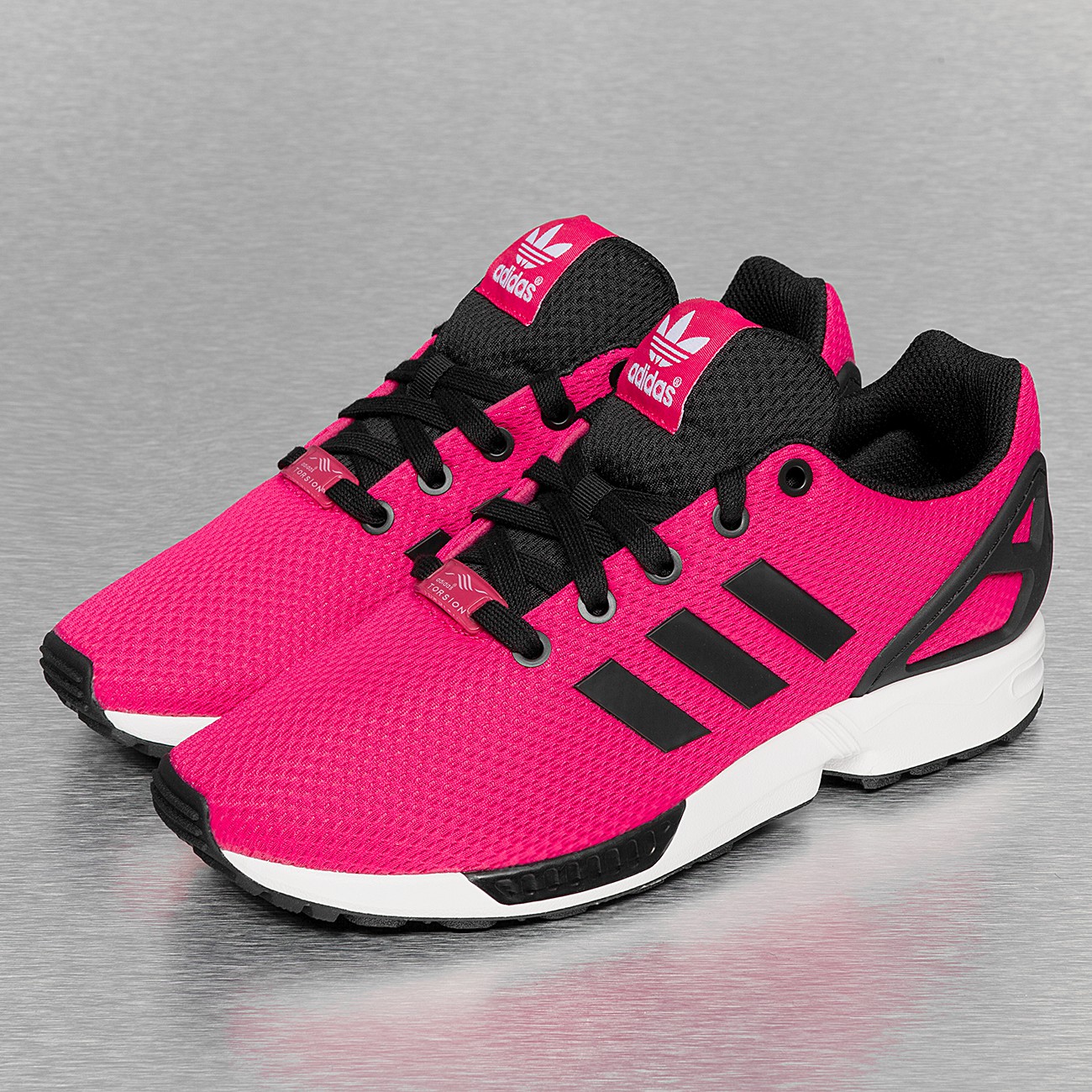 adidas zx flux rose et noir